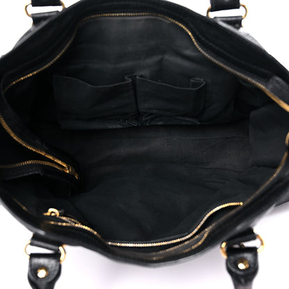 Balenciaga Chevre Gold Metallic Edge Hardware City Black 5 of 18