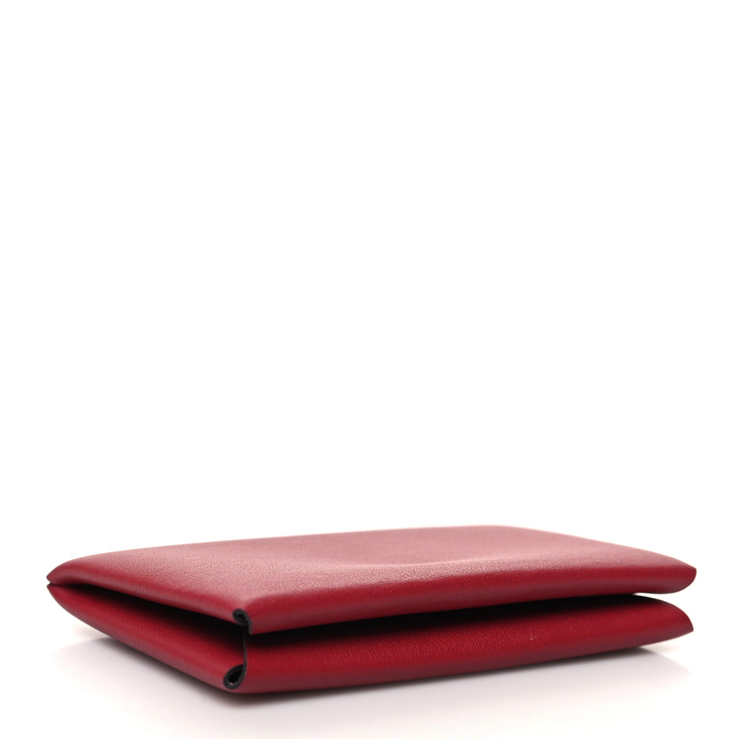 Hermes Evercolor Verso Calvi Card Case Rouge Grenat Glycine 4 of 11