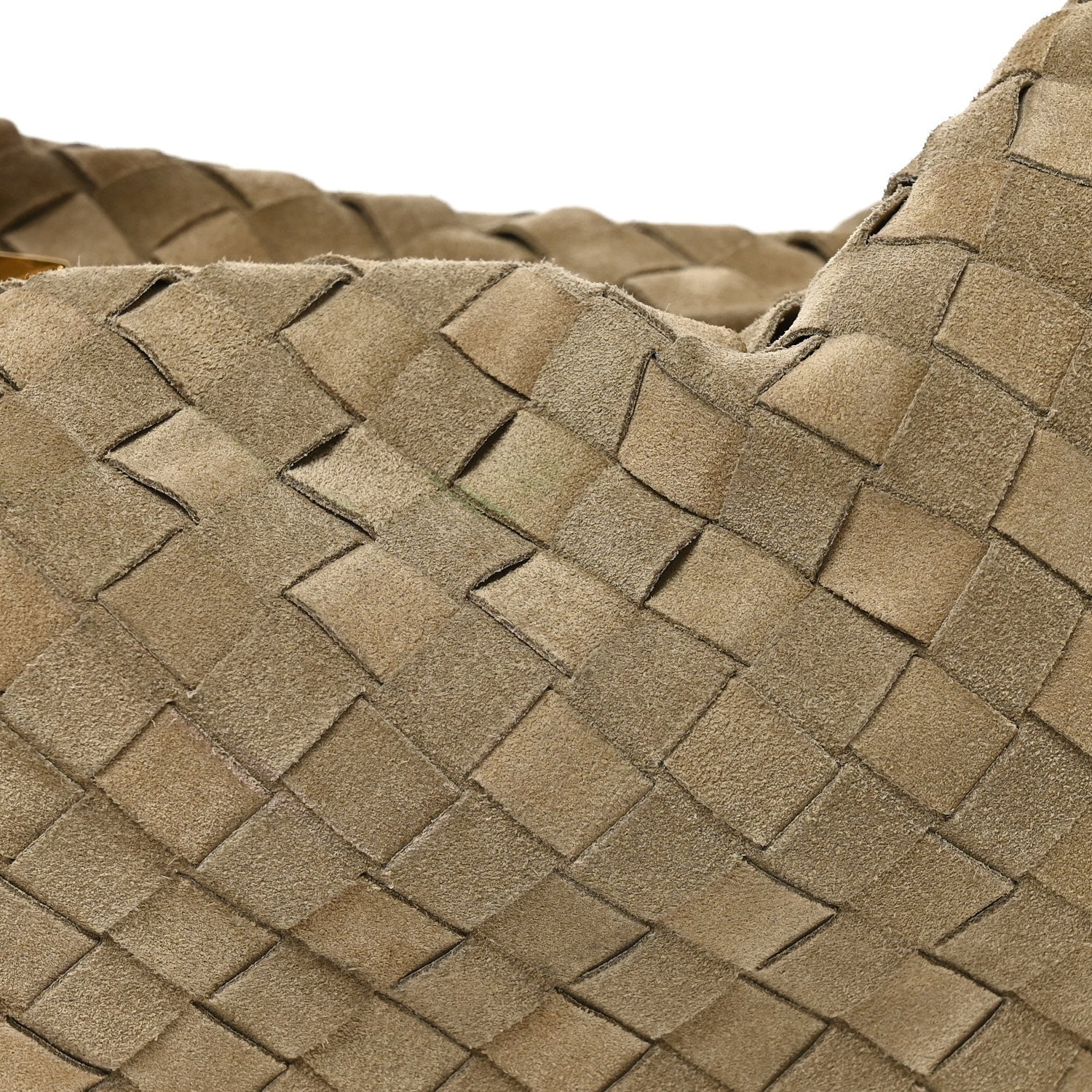 Bottega Veneta Suede Calfskin Intrecciato Teen Jodie Hobo Beige 8 of 10