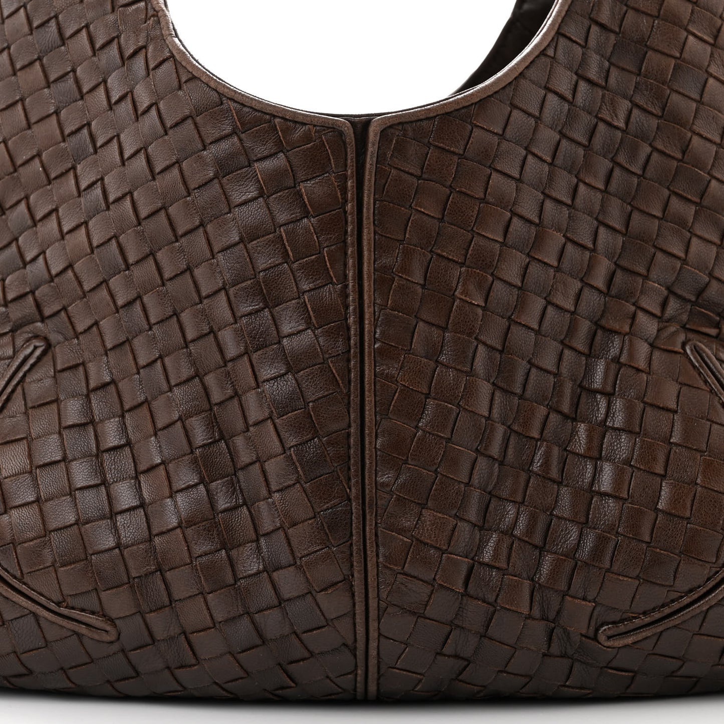 Nappa Intrecciato Ball Hobo Ebano