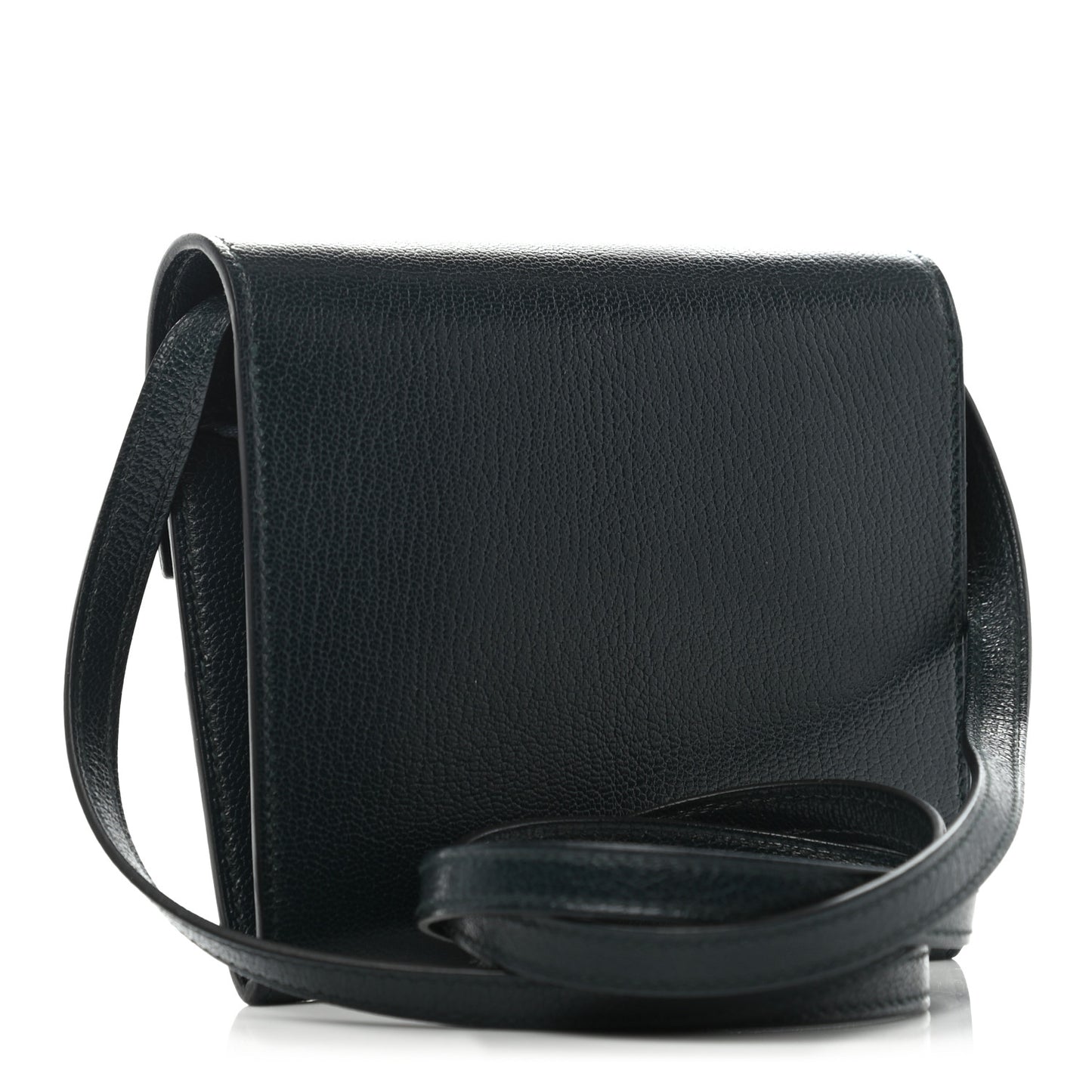 Chevre Mysore Mini Cinhetic Wallet Vert Cypress