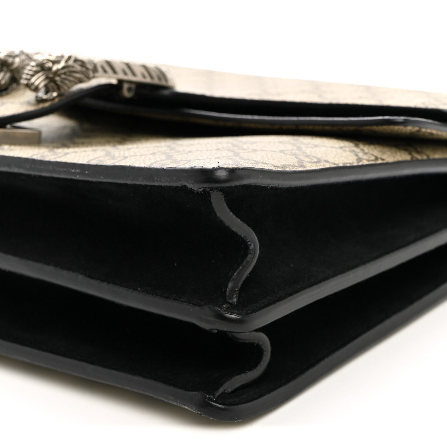 Gucci GG Supreme Monogram Medium Dionysus Shoulder Bag Black 10 of 12