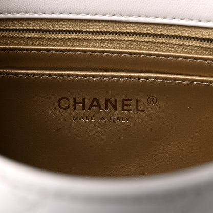Chanel Lambskin Quilted Mini Pearl Crush Flap White 6 of 10