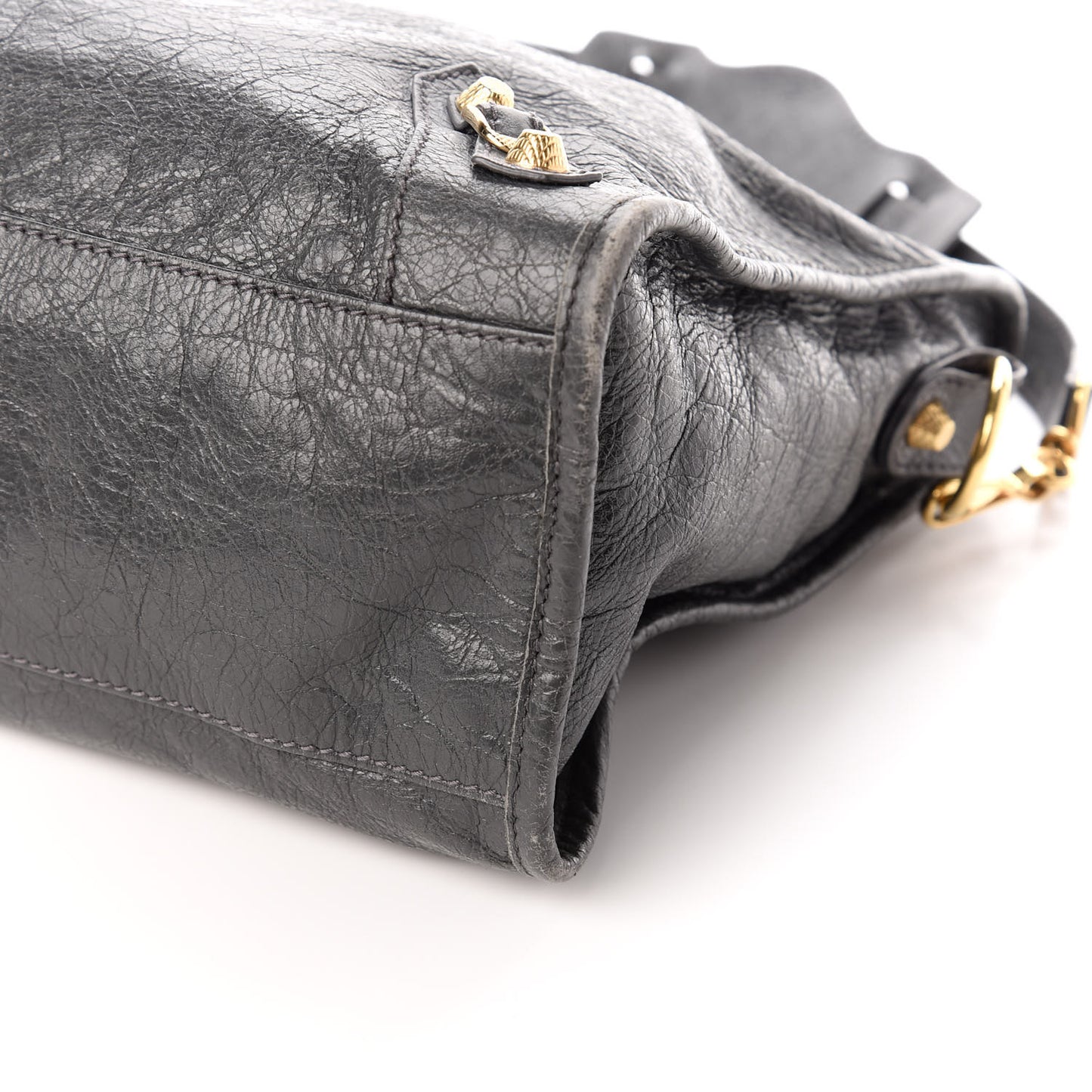 Agneau Giant 12 Gold Hardware City Gris Fossile