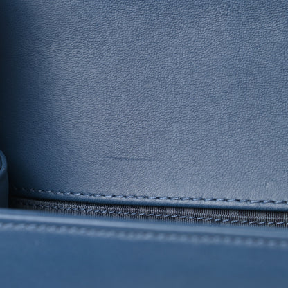 Chanel Lambskin Quilted Medium Boy Flap Blue 13 of 15
