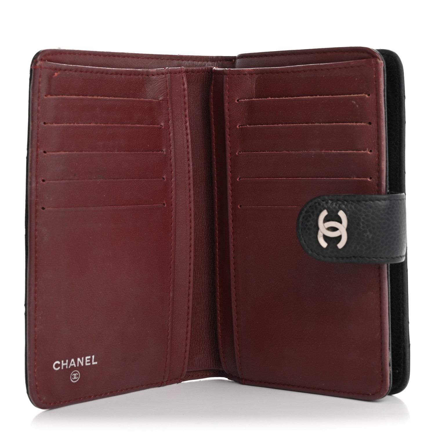 Chanel Caviar Quilted CC French Wallet Black 5 of 16