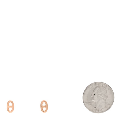 Hermes 18K Rose Gold TPM Farandole Stud Earrings 2 of 4