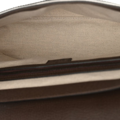 Gucci Tender GG Supreme Monogram Textured Dollar Calfskin Ophidia Messenger Bag Beige Ebony Dark Brown 5 of 10