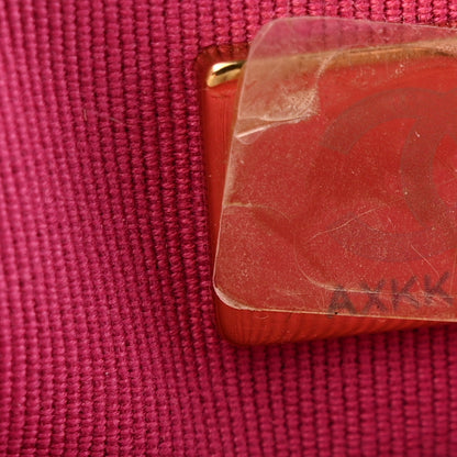 Chanel Lambskin Quilted Studded CC Wallet On Chain WOC Dark Pink 8 of 15