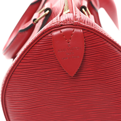 Louis Vuitton Epi Speedy 25 Castillan Red 6 of 10