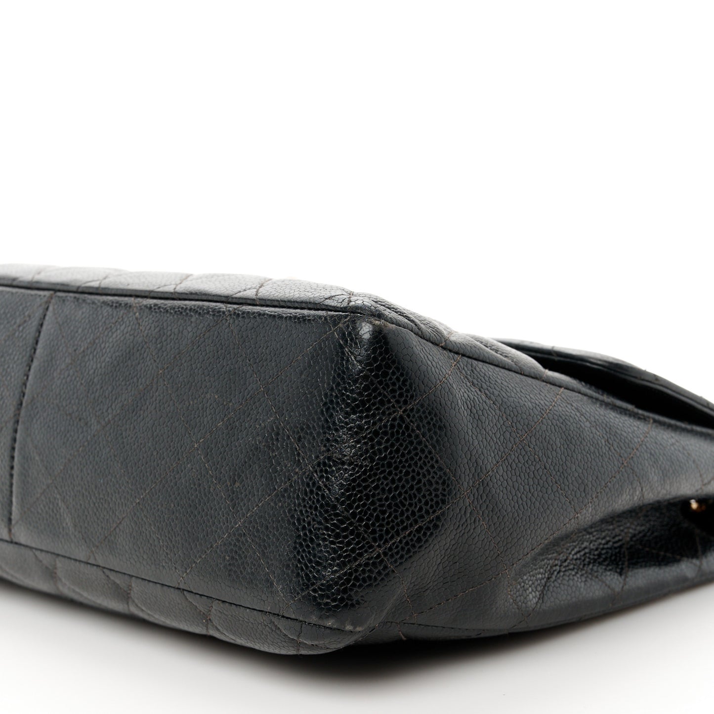 Caviar Quilted Jumbo Single Flap Black