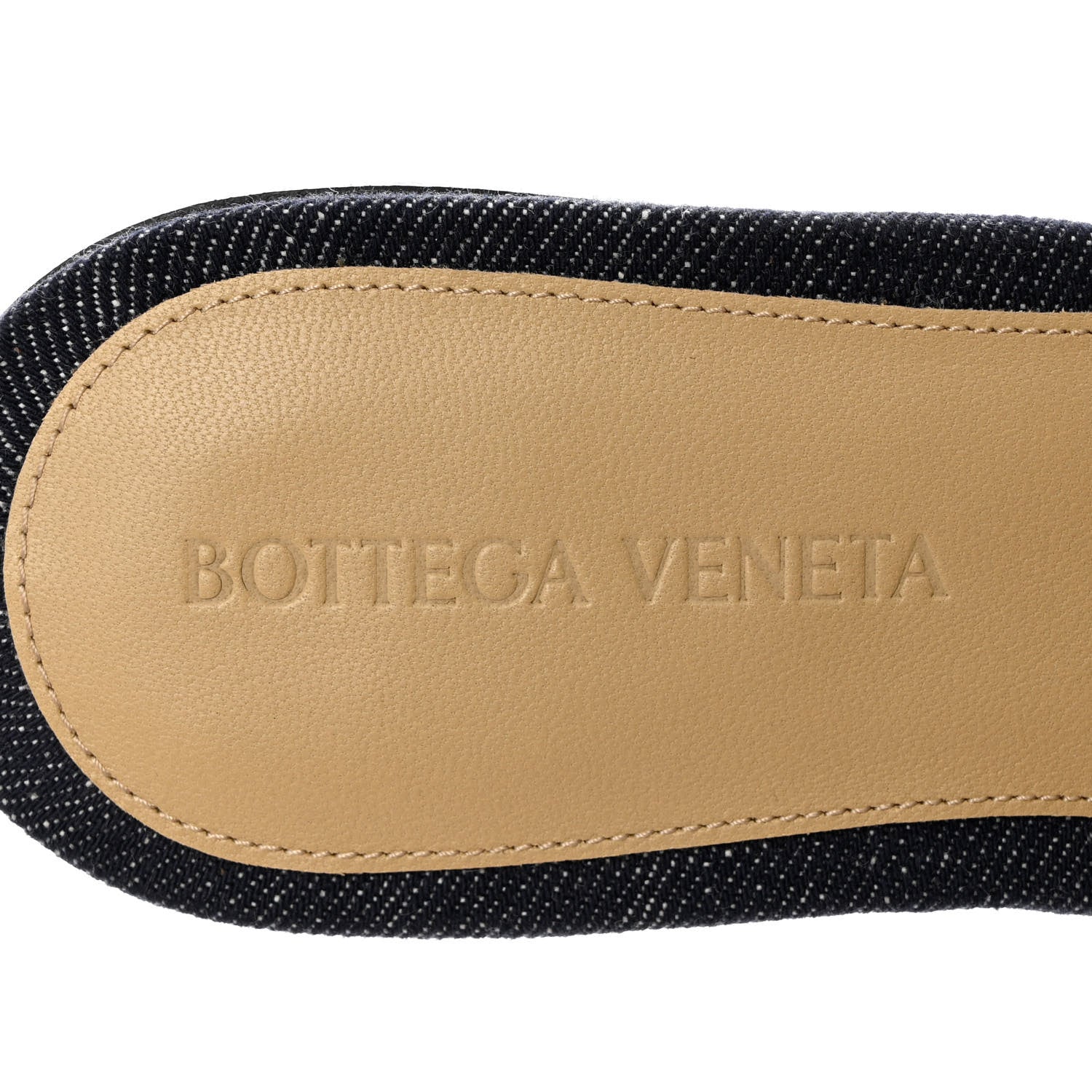 Bottega Veneta Denim Matelasse Padded Flat Sandals 37.5 Indigo 6 of 7