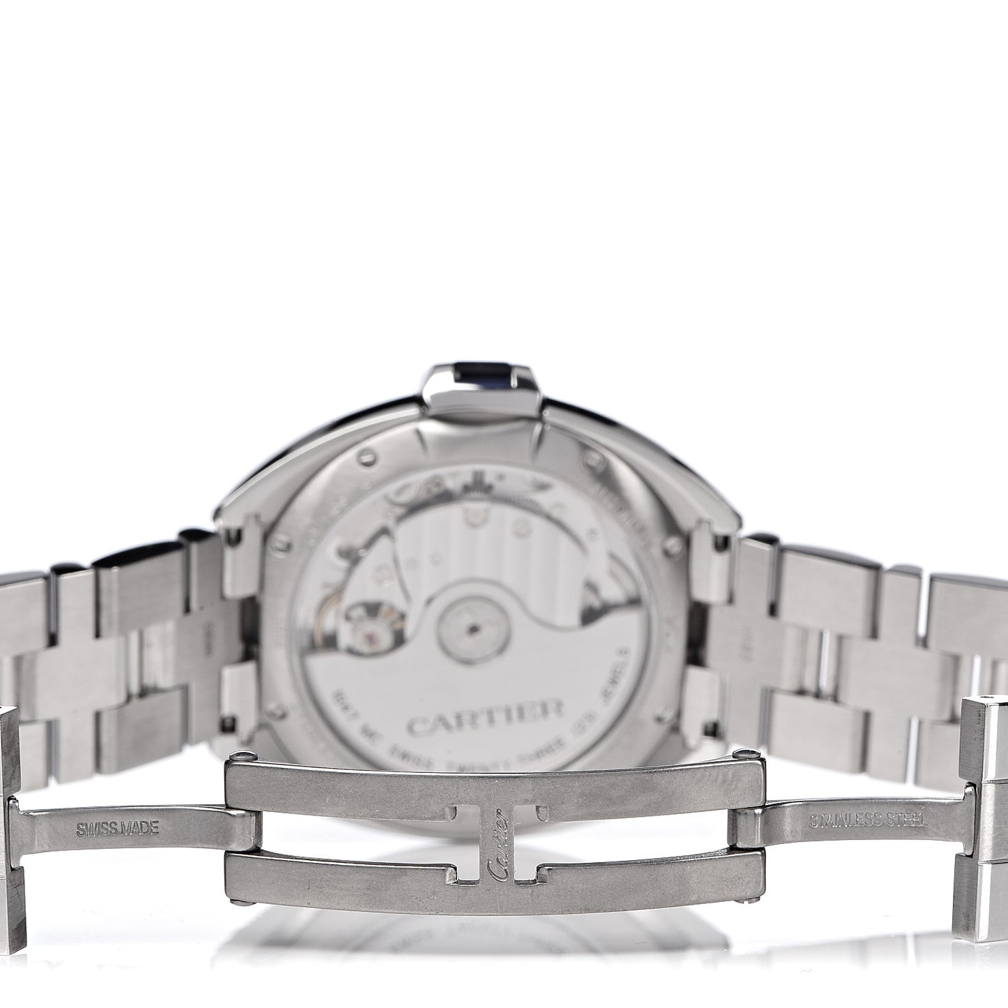 Stainless Steel 35mm Cle De Automatic Watch