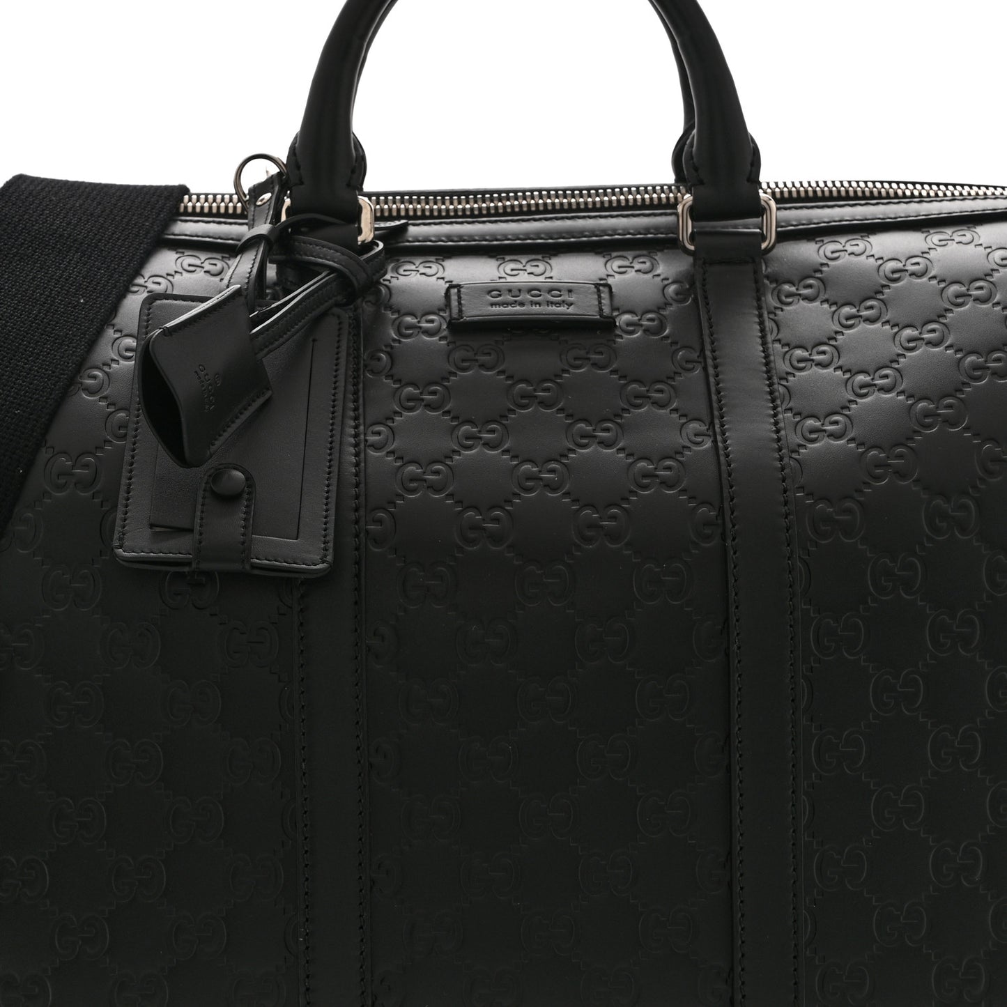 Guccissima Signature Medium Duffle Black