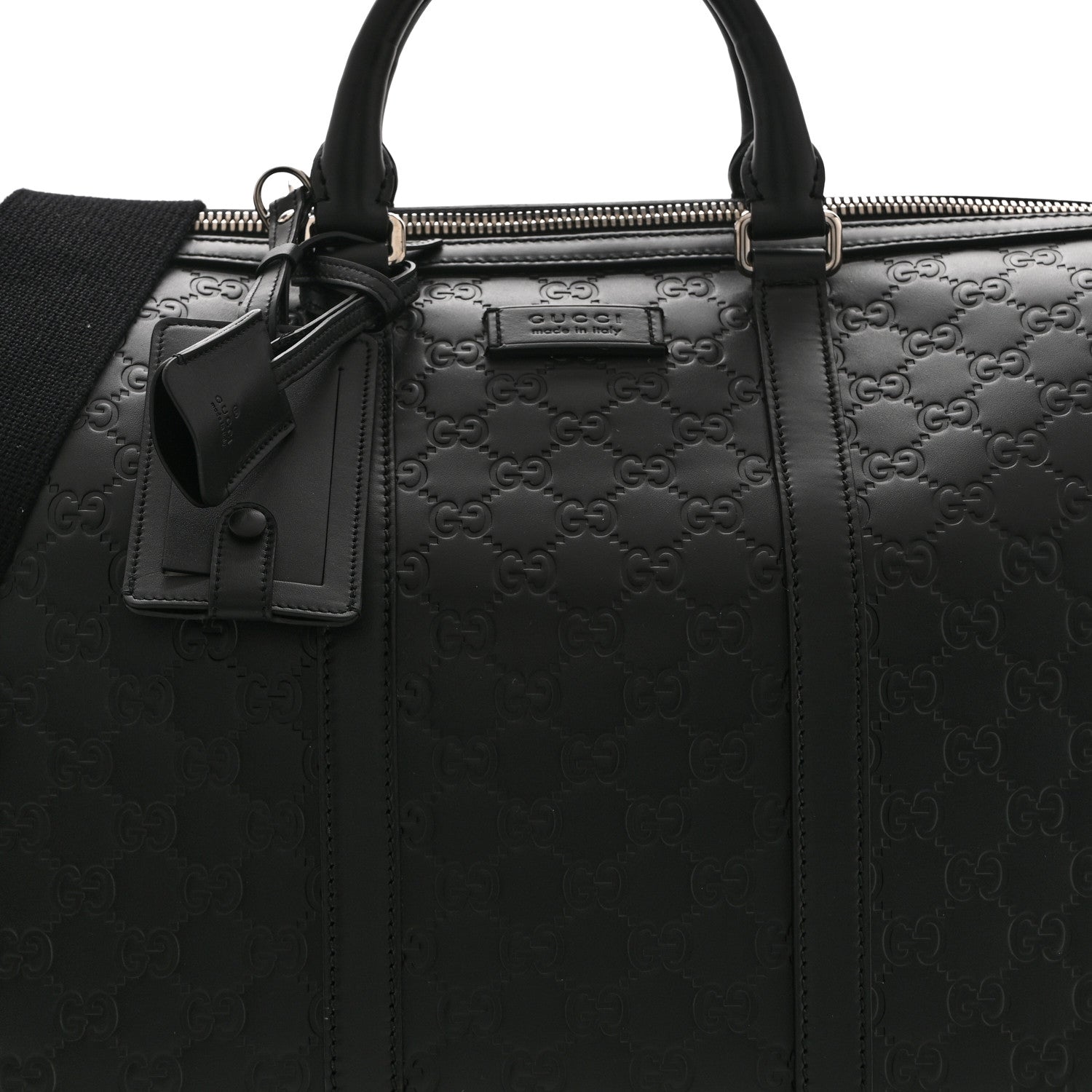 Gucci Guccissima Signature Medium Duffle Black 8 of 10