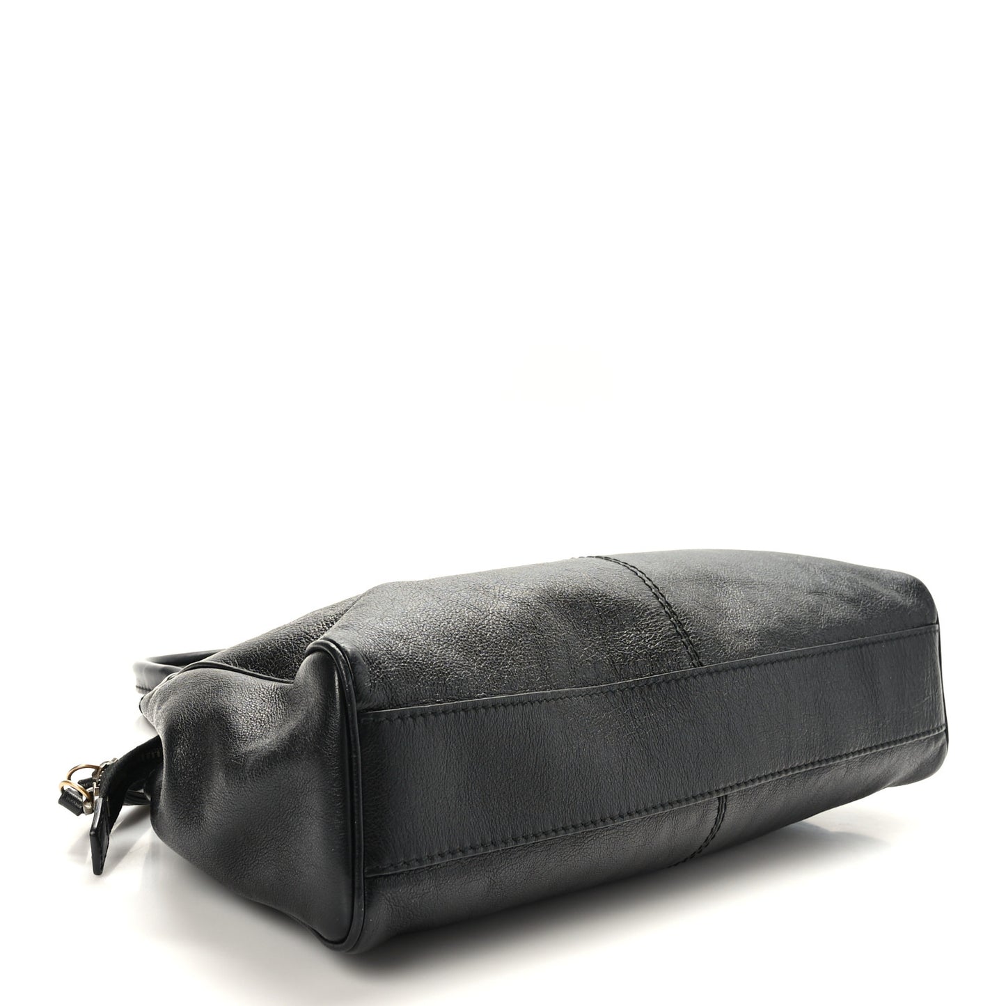 Calfskin Medium Re(Belle) Top Handle Bag Black