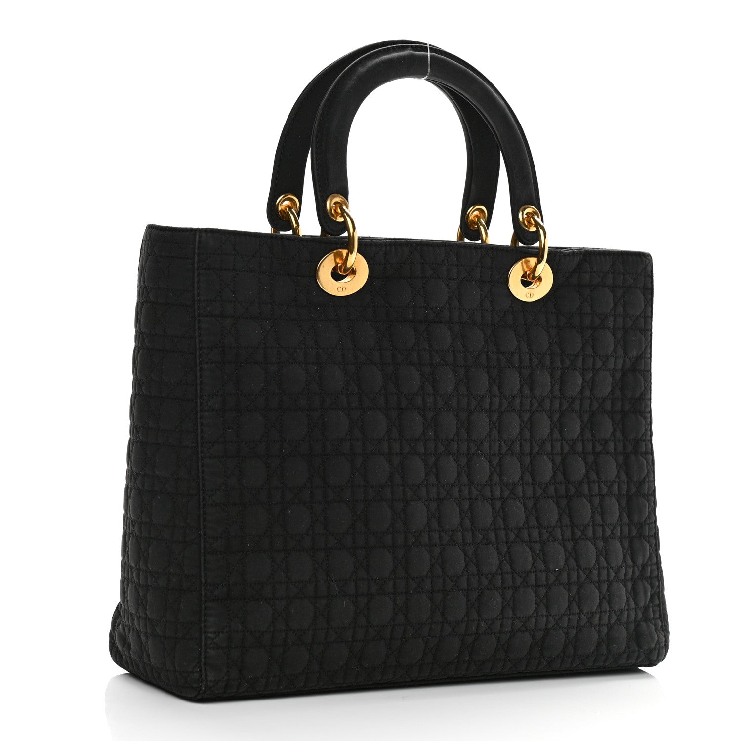 Christian Dior Nylon Cannage Large Lady Dior Black 3 of 10