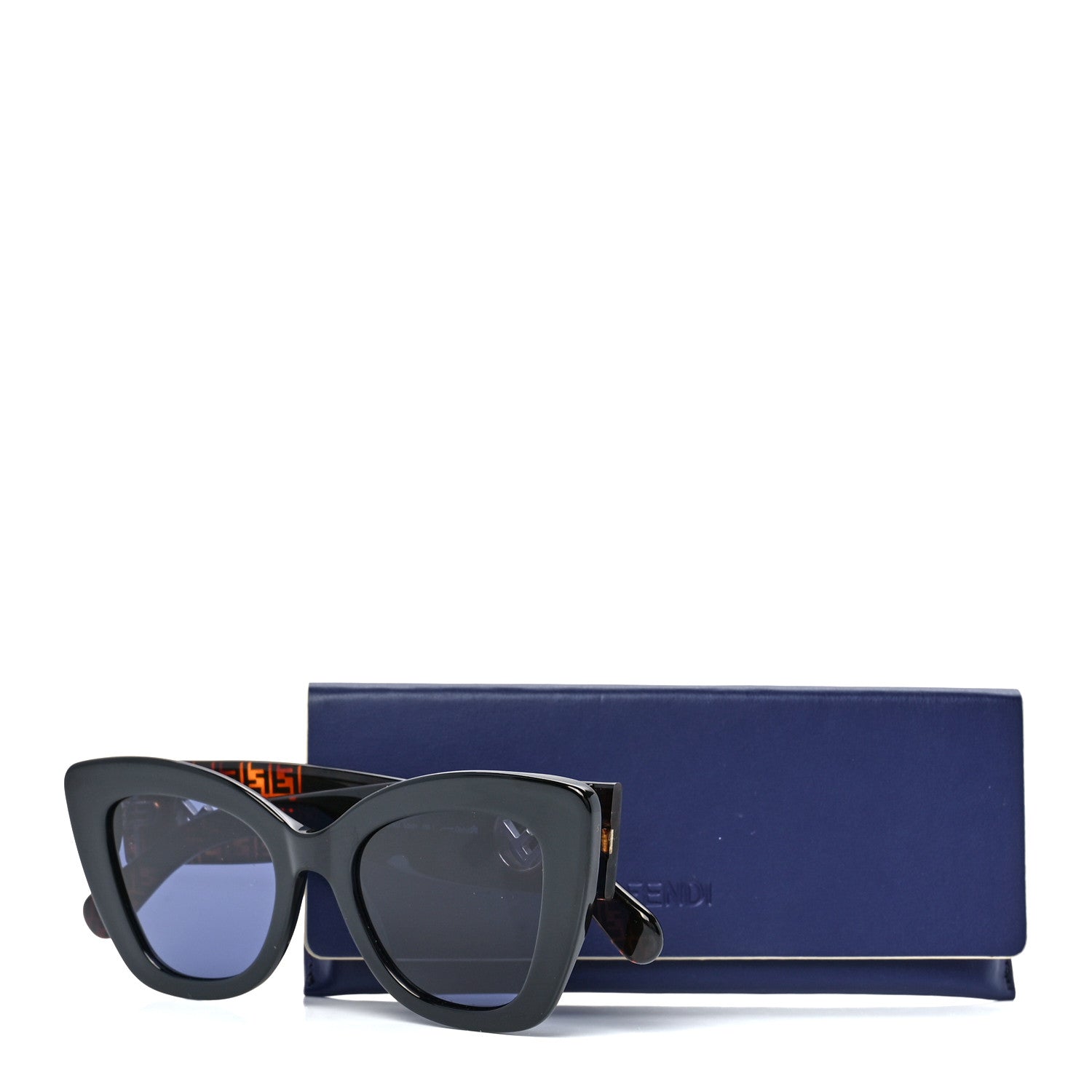 Fendi Acetate F is Fendi FF 51mm Cat Eye Sunglasses 0327/S Tortoise Camouflage 7 of 7