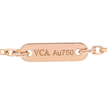 Van Cleef & Arpels 18K Rose Gold Sweet Alhambra Pendant Necklace 4 of 5