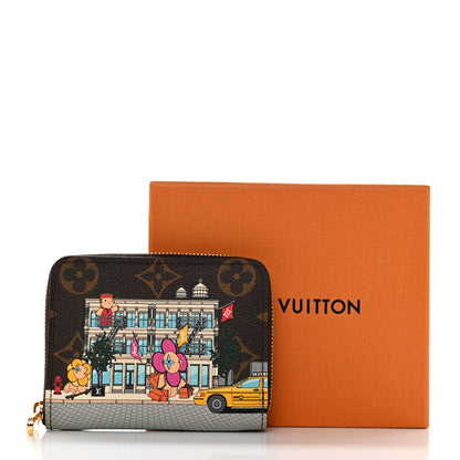 Louis Vuitton Monogram 2022 Christmas Animation New York Soho Zippy Coin Purse Yellow 7 of 7