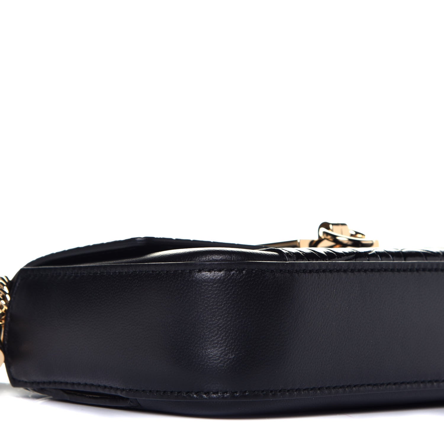 Givenchy Calfskin Crocodile Embossed GV3 Mini Pocket Convertible Bag Black 7 of 8