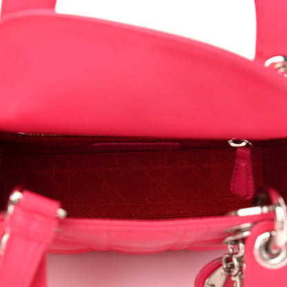 Christian Dior Lambskin Cannage Mini Lady Dior Fuchsia 4 of 12