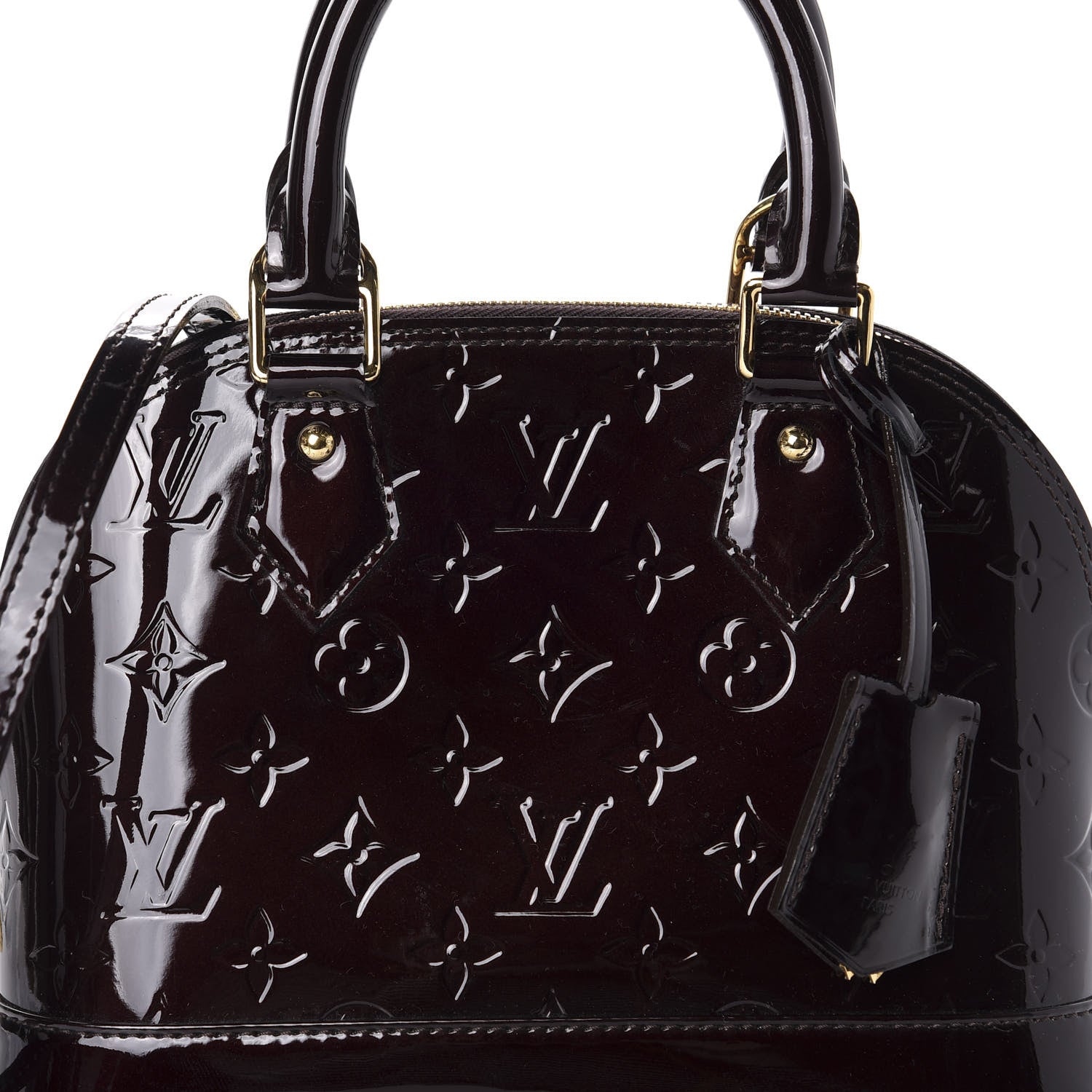 Louis Vuitton Vernis Alma BB Amarante 10 of 10