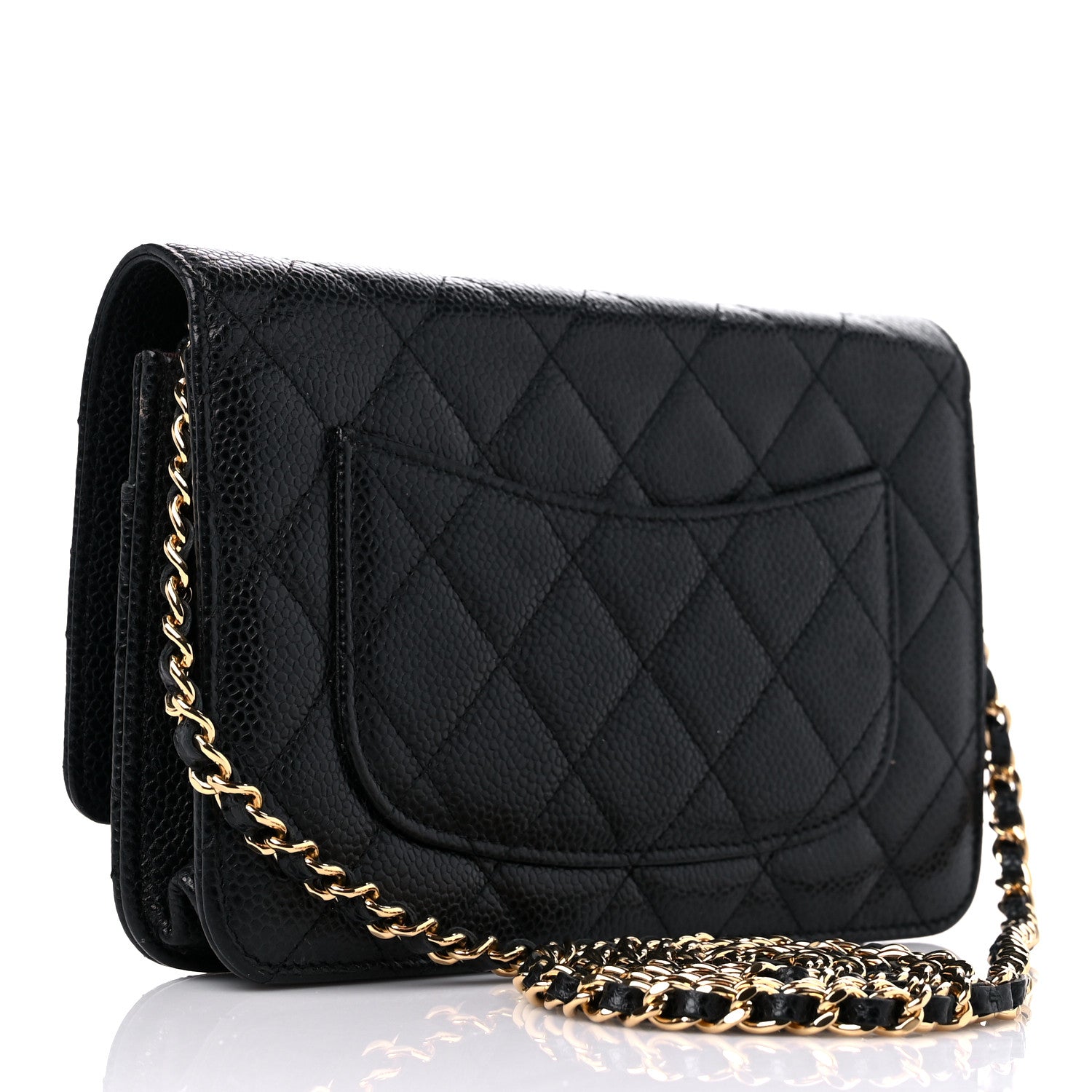 Chanel Caviar Quilted Wallet On Chain WOC Black 3 of 15