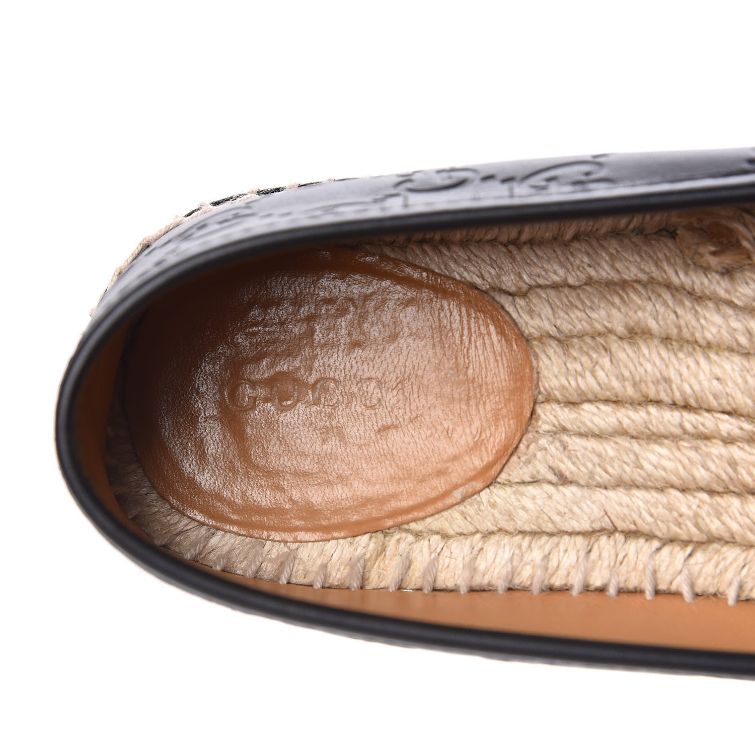 Gucci Guccissima Signature Espadrilles 38.5 Black 7 of 10