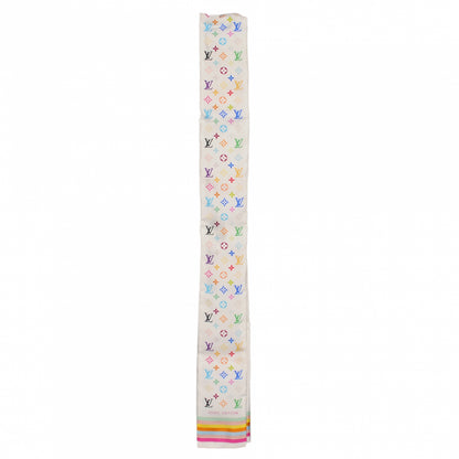 Louis Vuitton Silk Monogram Multicolor Bandeau White 2 of 6