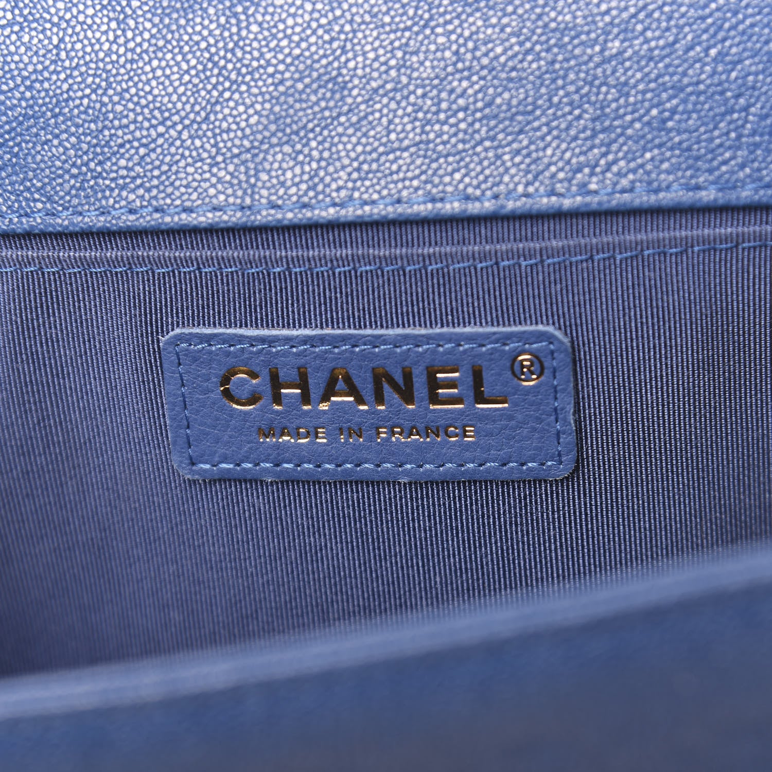 Chanel Caviar Quilted Medium Boy Flap Blue 6 of 11