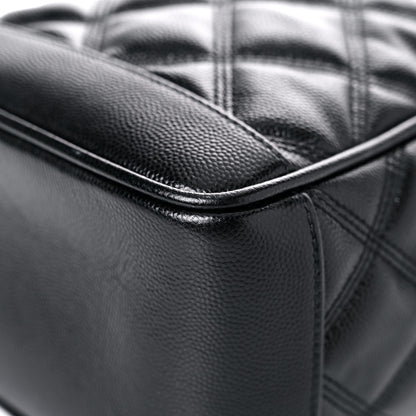 Saint Laurent Grain de Poudre Quilted 80's Vanity Bag Black 6 of 16