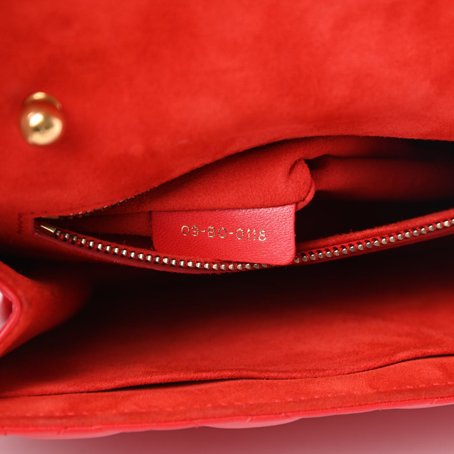 Lambskin Cannage Large Dioraddict Flap Red