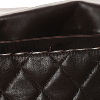 Chanel Lambskin Quilted Backpack Brown 11 of 12