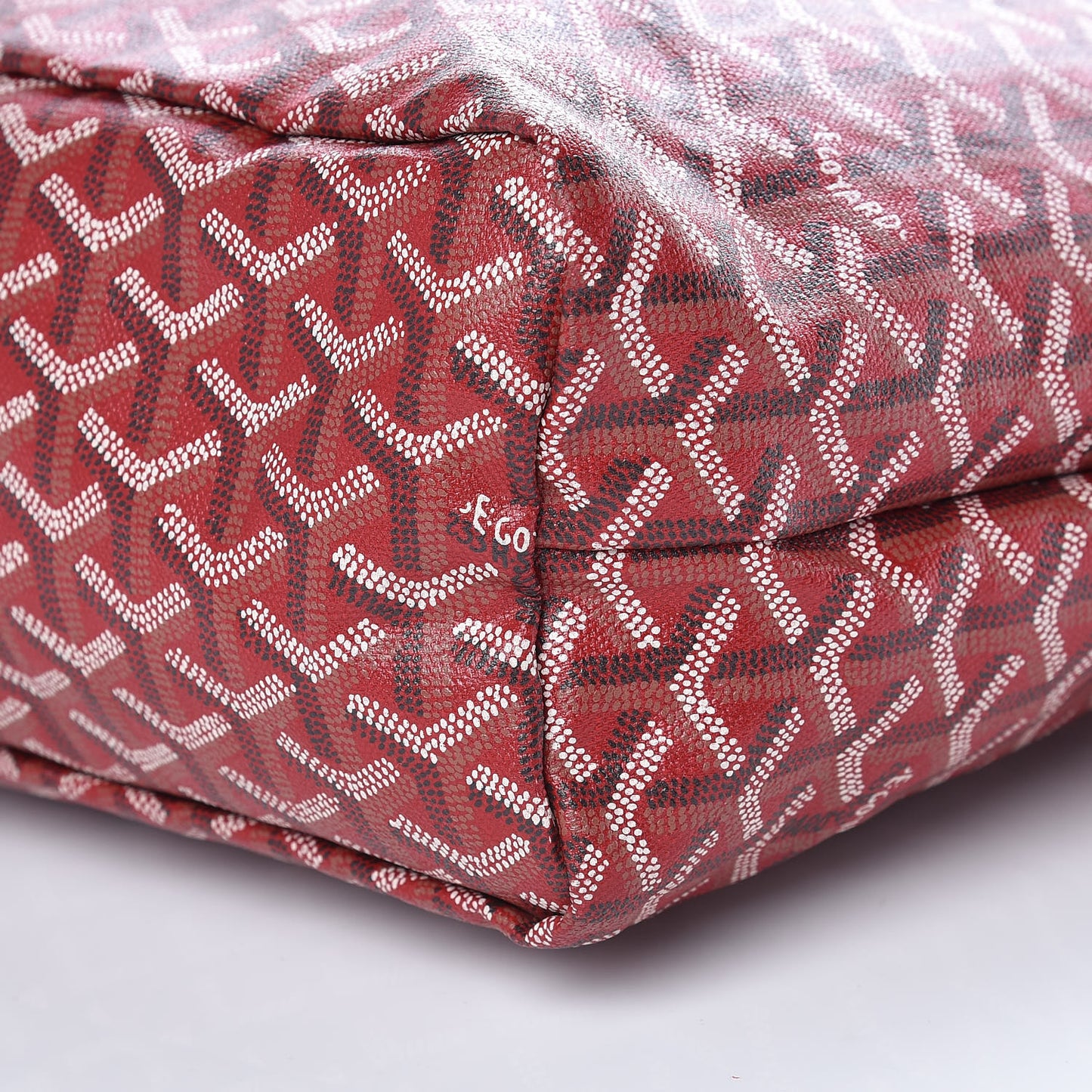 Goyardine Fidji Zip Hobo Red