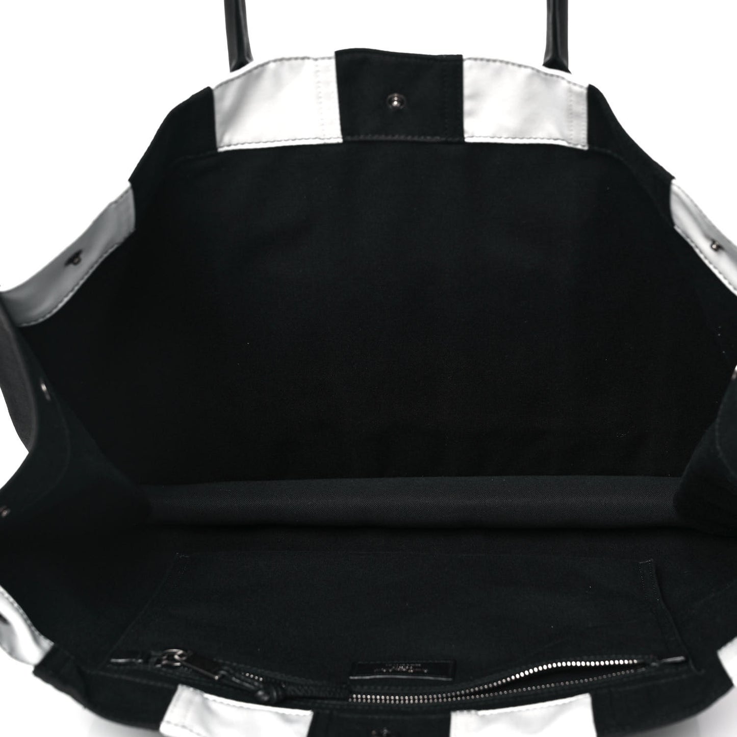 Canvas Noe Striped Tote Black White
