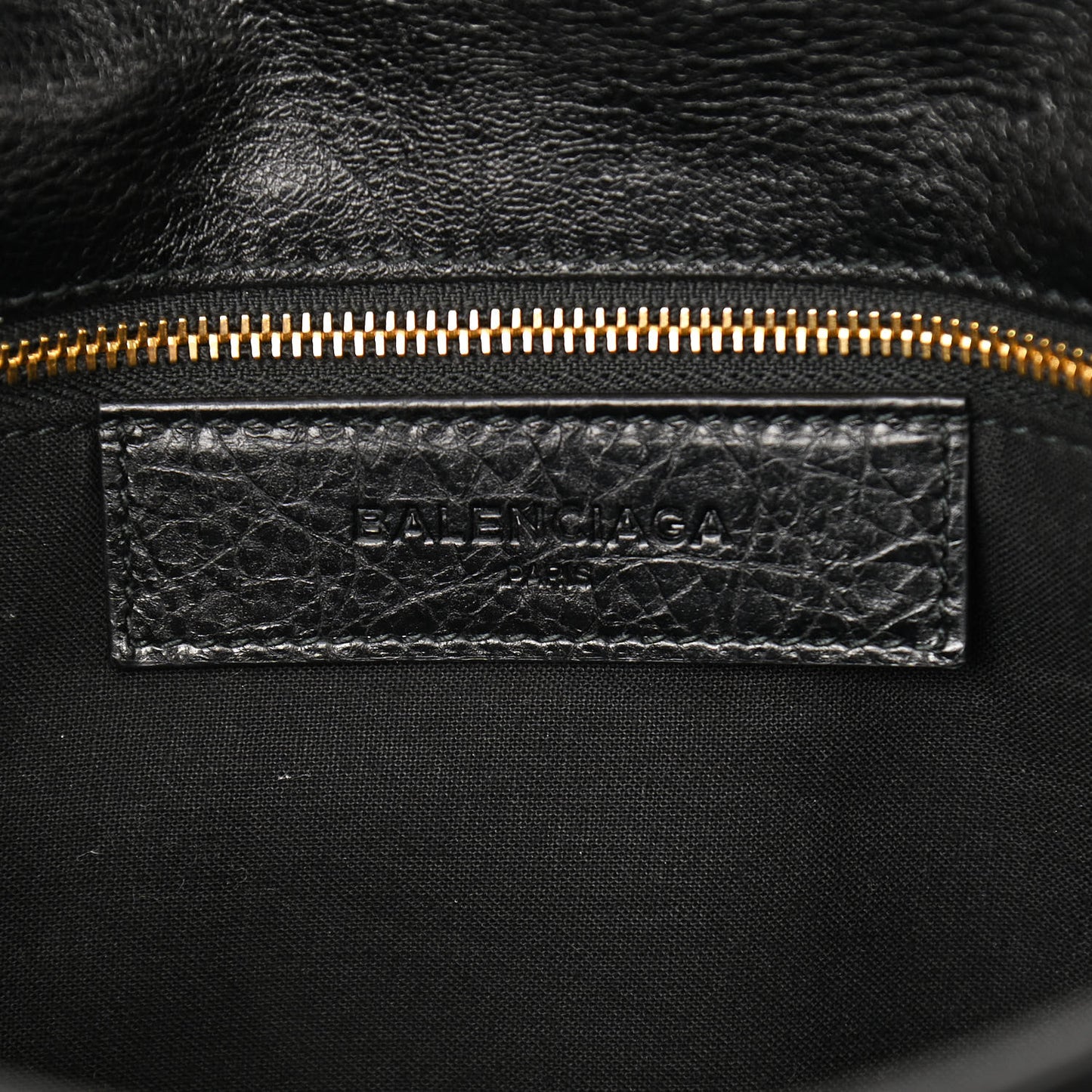 Agneau Giant 12 Gold Hardware Envelope Strap Clutch Black