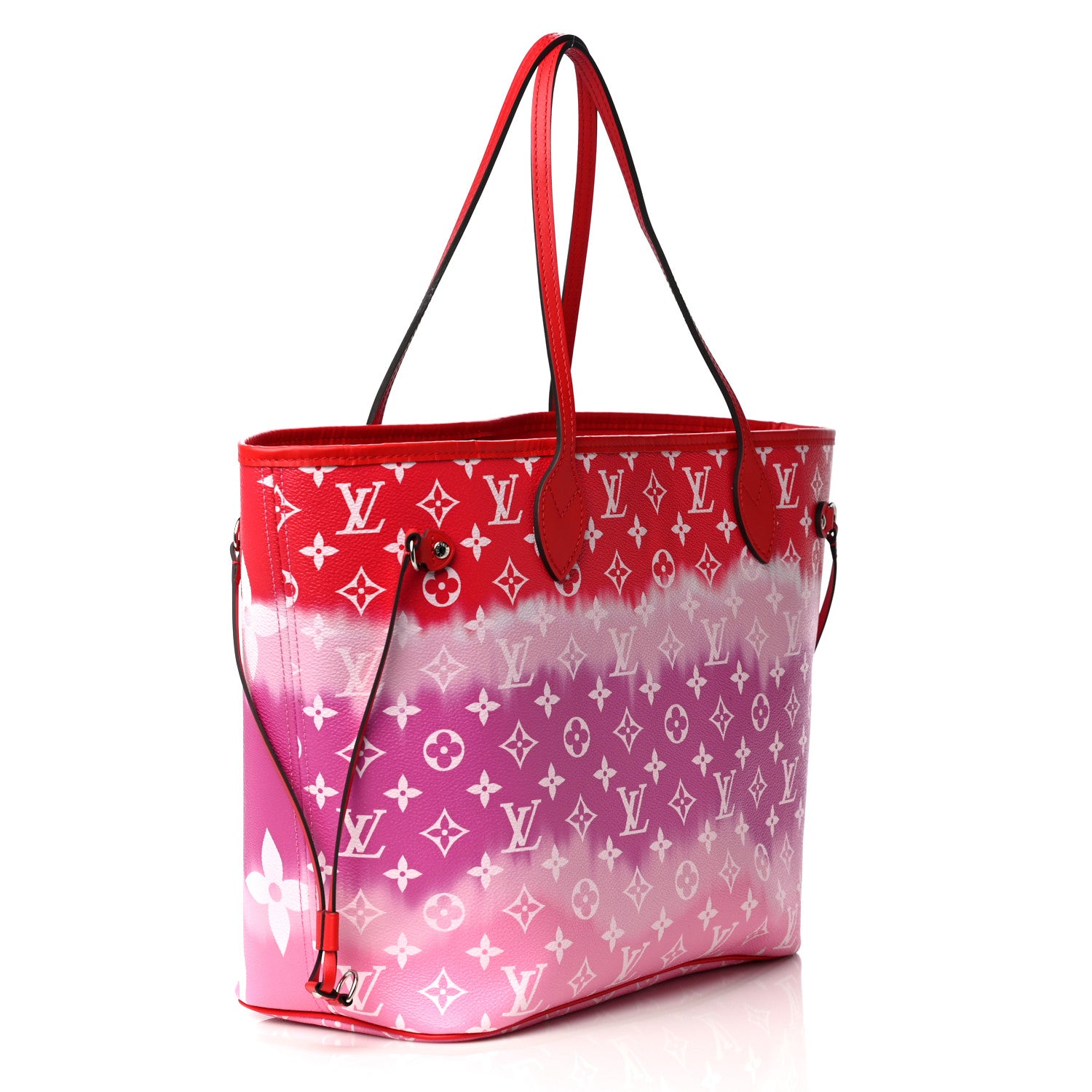 Louis Vuitton Monogram Escale Neverfull MM Rouge 3 of 9