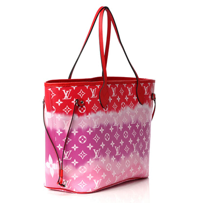 Louis Vuitton Monogram Escale Neverfull MM Rouge 3 of 9