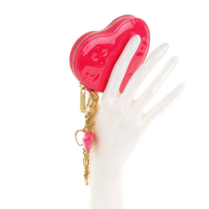 Louis Vuitton Vernis Heart Coin Purse Rose Pop 2 of 8