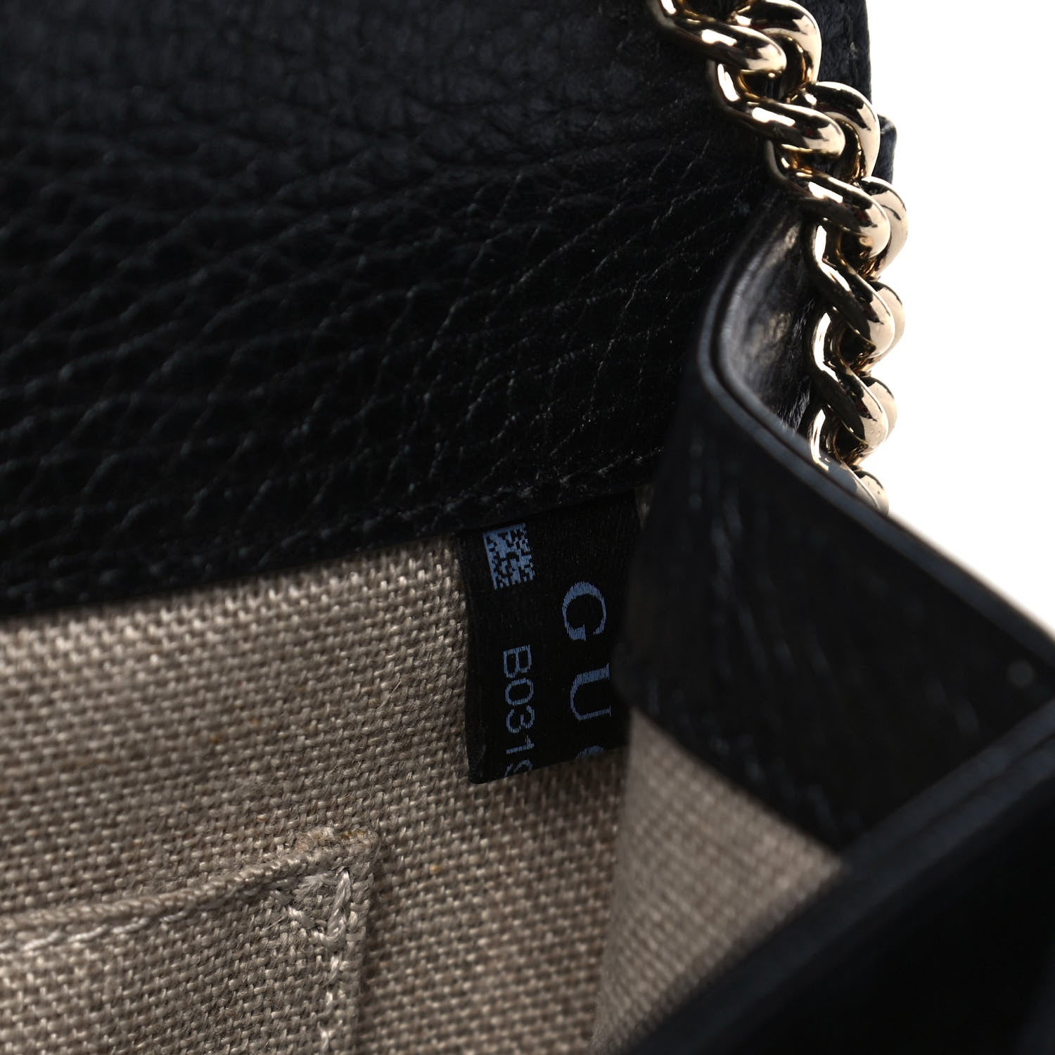 Gucci Dollar Calfskin Small Interlocking G Shoulder Bag Black 8 of 12