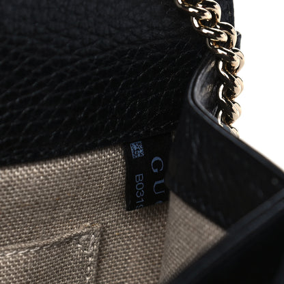 Gucci Dollar Calfskin Small Interlocking G Shoulder Bag Black 8 of 12