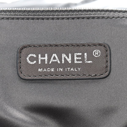Chanel Vinyl Graphic Edge Flap Black 6 of 10