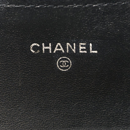 Chanel Lambskin Quilted Large Gusset Flap Wallet Black 6 of 9