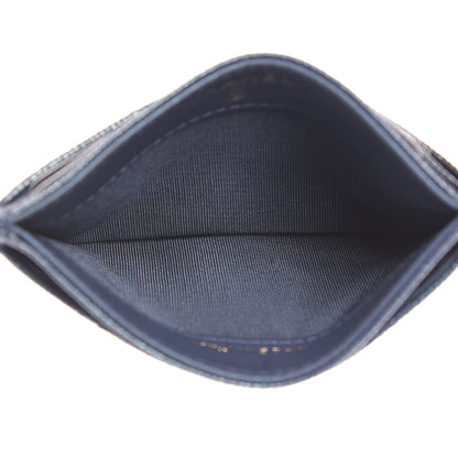 Chanel Iridescent Caviar Quilted Card Holder Dark Blue 5 of 9