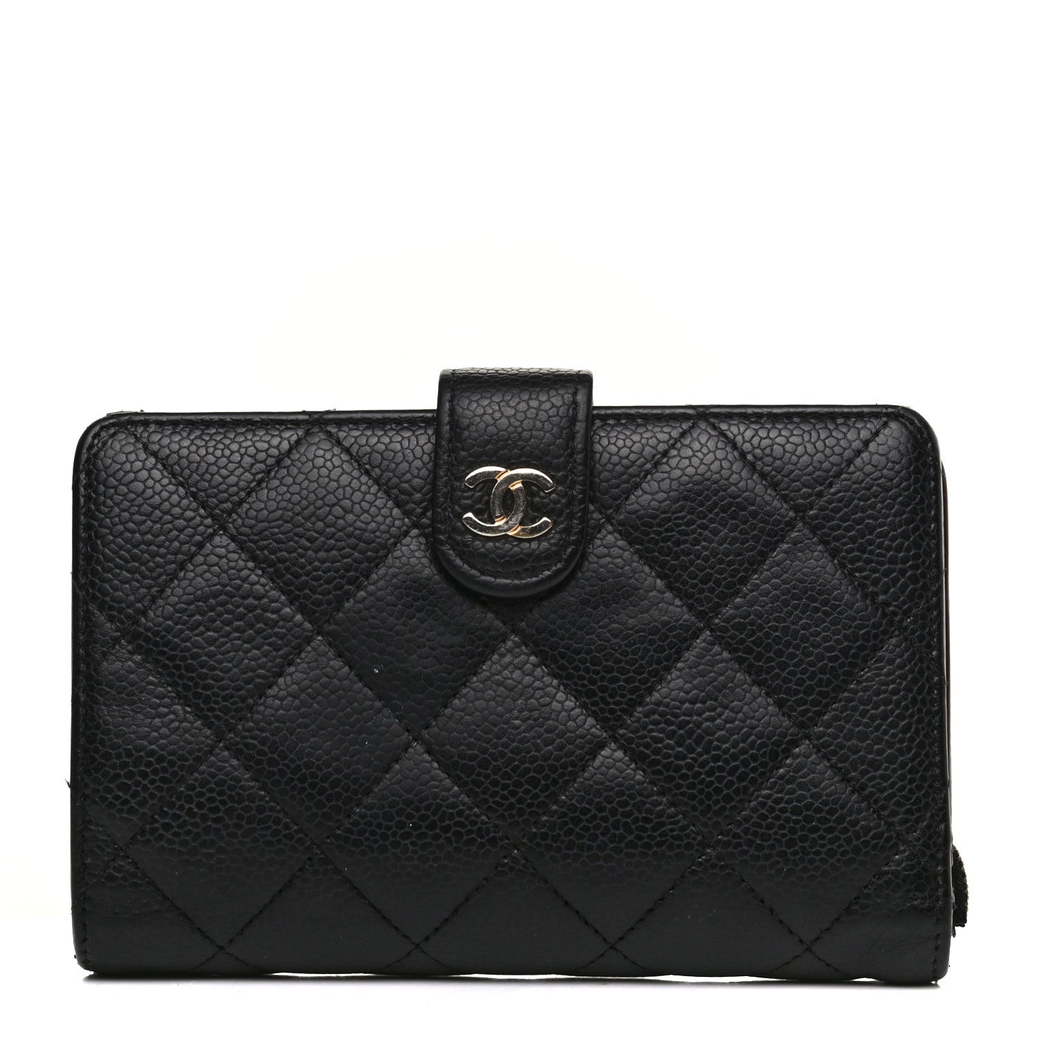 Chanel Caviar Quilted Zipped Pocket Wallet Black 1 of 13