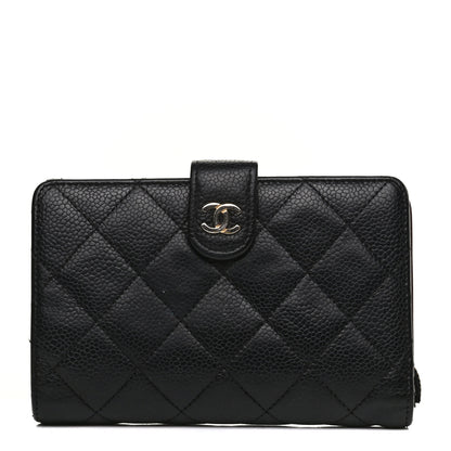 Chanel Caviar Quilted Zipped Pocket Wallet Black 1 of 13