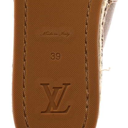 Louis Vuitton Monogram Leather Starboard Espadrille Flats 39 Brown 8 of 9