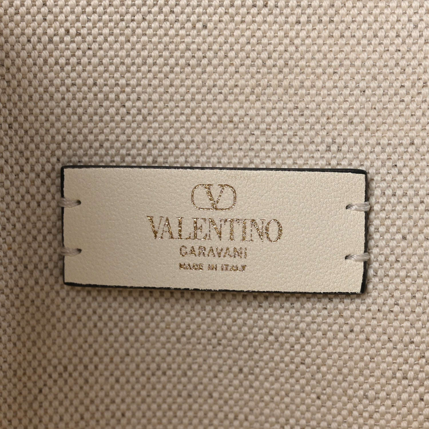 Valentino Garavani Canvas Chevron24 Embroidered Vlogo Medium Escape Shopping Bag Multicolor Ivory Beige 7 of 12