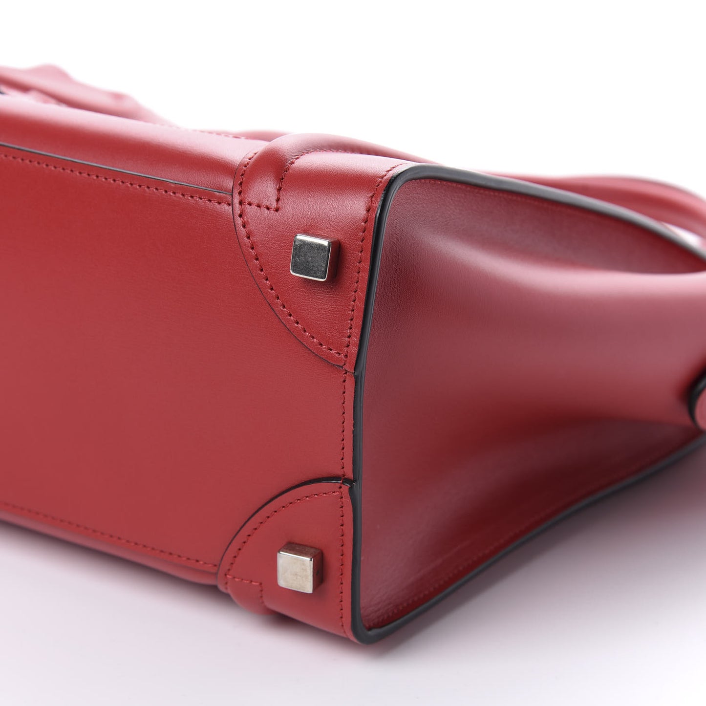 Smooth Calfskin Micro Luggage Red
